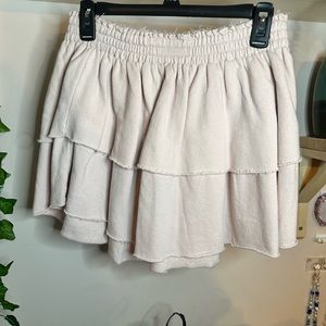 Light pink layered skirt